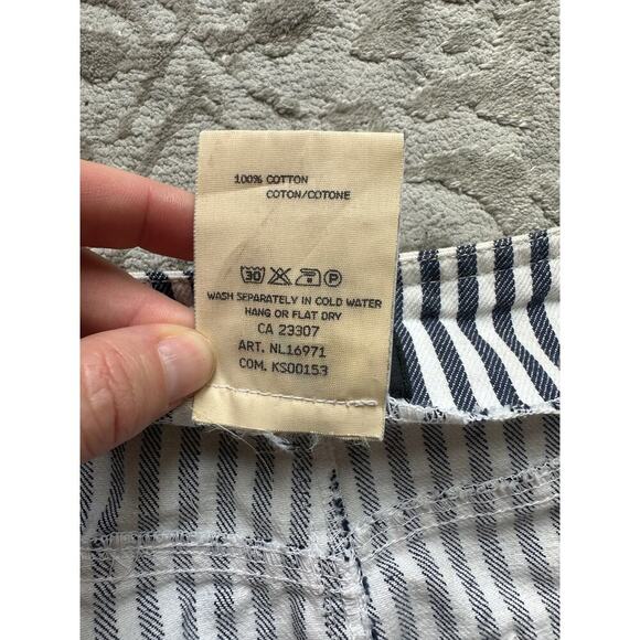 Vintage Women's Michael Kors Collection Striped Cotton Skirt Made in Italy 90s S - Picture 5 of 10